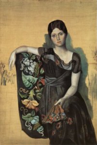 4-1 Portrait of Olga in the Armchair-1917